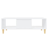 NNEVL Coffee Table White 103.5x60x35cm Chipboard