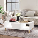 NNEVL Coffee Table White 103.5x60x35cm Chipboard