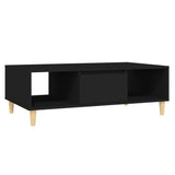 NNEVL Coffee Table Black 103.5x60x35 cm Chipboard