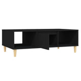 NNEVL Coffee Table Black 103.5x60x35 cm Chipboard