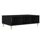 NNEVL Coffee Table Black 103.5x60x35 cm Chipboard