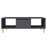 NNEVL Coffee Table Grey 103.5x60x35 cm Engineered Wood