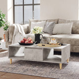 NNEVL Coffee Table Concretre Grey 103.5x60x35 cm Chipboard