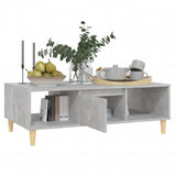 NNEVL Coffee Table Concretre Grey 103.5x60x35 cm Chipboard