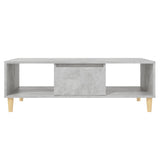NNEVL Coffee Table Concretre Grey 103.5x60x35 cm Chipboard