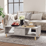 NNEVL Coffee Table Concretre Grey 103.5x60x35 cm Chipboard