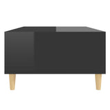NNEVL Coffee Table High Gloss Black 103.5x60x35 cm Chipboard