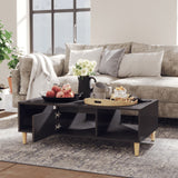 NNEVL Coffee Table High Gloss Grey 103.5x60x35 cm Engineered Wood