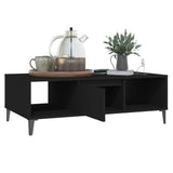 NNEVL Coffee Table Black 103.5x60x35 cm Chipboard