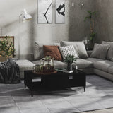 NNEVL Coffee Table Black 103.5x60x35 cm Chipboard