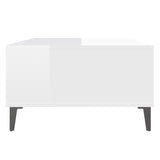NNEVL Coffee Table High Gloss White 103.5x60x35 cm Chipboard