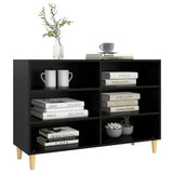 NNEVL Sideboard Black 103.5x35x70 cm Chipboard