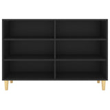 NNEVL Sideboard Black 103.5x35x70 cm Chipboard
