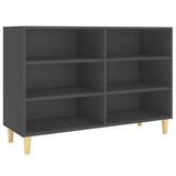 NNEVL Sideboard Grey 103.5x35x70 cm Chipboard