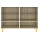 NNEVL Sideboard Sonoma Oak 103.5x35x70 cm Chipboard