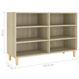 NNEVL Sideboard Sonoma Oak 103.5x35x70 cm Chipboard