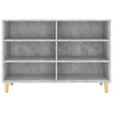 NNEVL Sideboard Concrete Grey 103.5x35x70 cm Chipboard