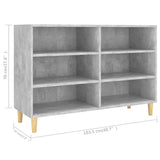 NNEVL Sideboard Concrete Grey 103.5x35x70 cm Chipboard