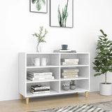 NNEVL Sideboard High Gloss White 103.5x35x70 cm Chipboard