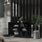NNEVL Sideboard Black 103.5x35x70 cm Engineered Wood