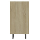 NNEVL Sideboard White and Sonoma Oak 103.5x35x70 cm Engineered Wood