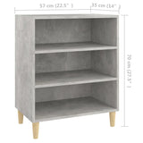 NNEVL Sideboard Concrete Grey 57x35x70 cm Chipboard
