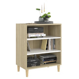 NNEVL Sideboard White and Sonoma Oak 57x35x70 cm Chipboard