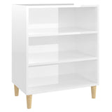 NNEVL Sideboard High Gloss White 57x35x70 cm Engineered Wood