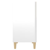 NNEVL Sideboard High Gloss White 57x35x70 cm Engineered Wood