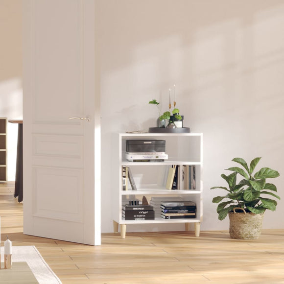 NNEVL Sideboard High Gloss White 57x35x70 cm Engineered Wood