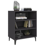 NNEVL Sideboard Grey 57x35x70 cm Chipboard