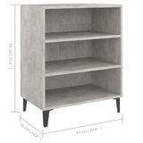 NNEVL Sideboard Concrete Grey 57x35x70 cm Chipboard