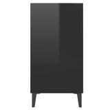 NNEVL Sideboard High Gloss Black 57x35x70 cm Chipboard