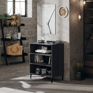 NNEVL Sideboard High Gloss Grey 57x35x70 cm Chipboard