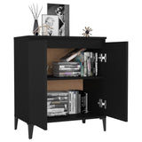 NNEVL Sideboard Black 60x35x70 cm Chipboard