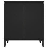 NNEVL Sideboard Black 60x35x70 cm Chipboard