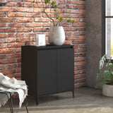 NNEVL Sideboard Black 60x35x70 cm Chipboard