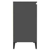 NNEVL Sideboard Grey 60x35x70 cm Chipboard