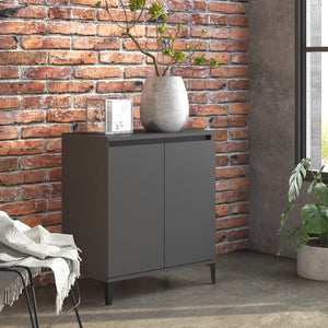NNEVL Sideboard Grey 60x35x70 cm Chipboard