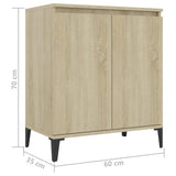 NNEVL Sideboard Sonoma Oak 60x35x70 cm Chipboard