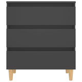 NNEVL Sideboard Grey 60x35x69 cm Engineered Wood