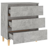 NNEVL Sideboard Concrete Grey 60x35x69 cm Chipboard