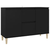 NNEVL Sideboard Black 103.5x35x70 cm Chipboard