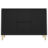 NNEVL Sideboard Black 103.5x35x70 cm Chipboard