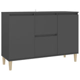 NNEVL Sideboard Grey 103.5x35x70 cm Chipboard