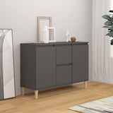 NNEVL Sideboard Grey 103.5x35x70 cm Chipboard