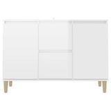 NNEVL Sideboard High Gloss White 103.5x35x70 cm Chipboard