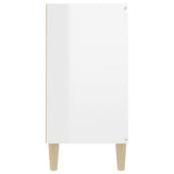 NNEVL Sideboard High Gloss White 103.5x35x70 cm Chipboard