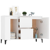 NNEVL Sideboard White 104x35x70 cm Chipboard
