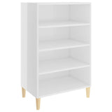 NNEVL Sideboard High Gloss White 57x35x90 cm Chipboard